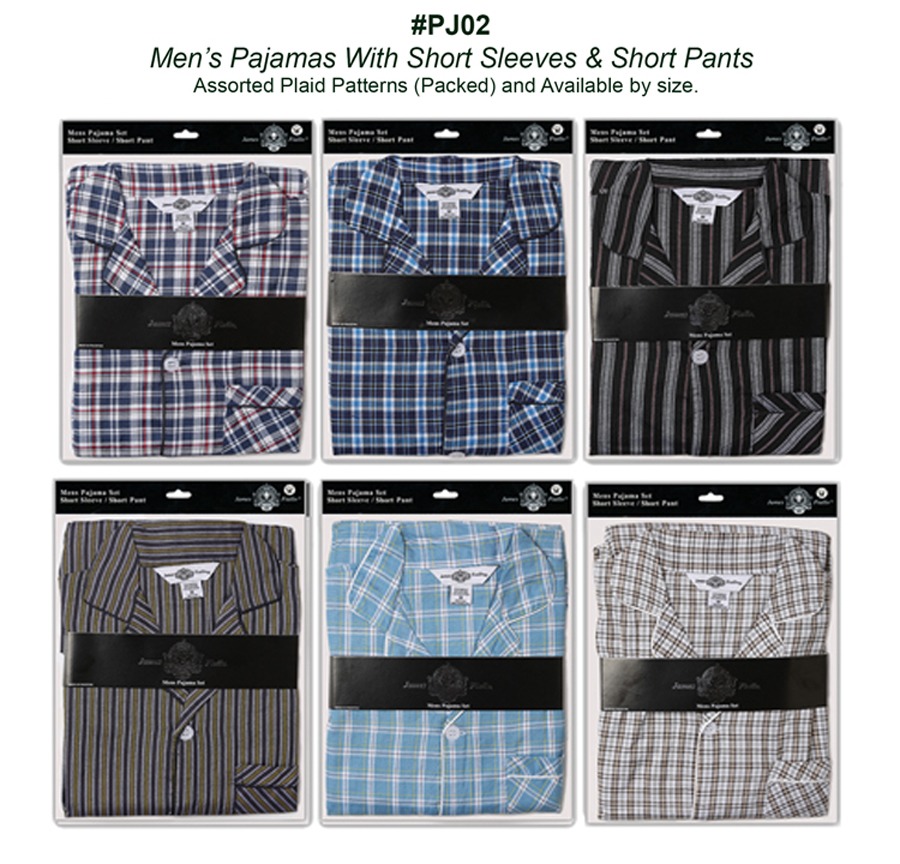Men's 2 piece Pajama Sets 1625