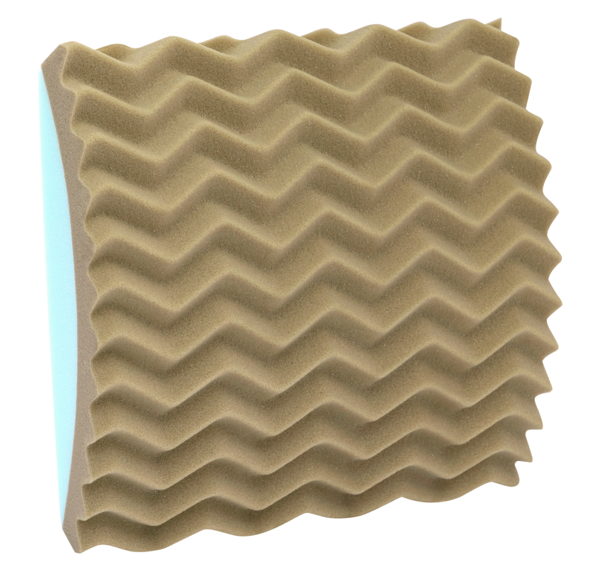 2557 3D Wave Copper Memory Foam Lumbar Pillow 1677