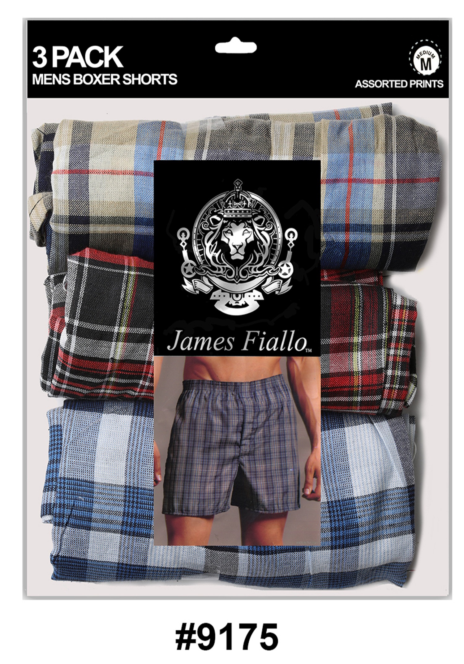 Men's 3 pack Print Classic Boxer Shorts 1875