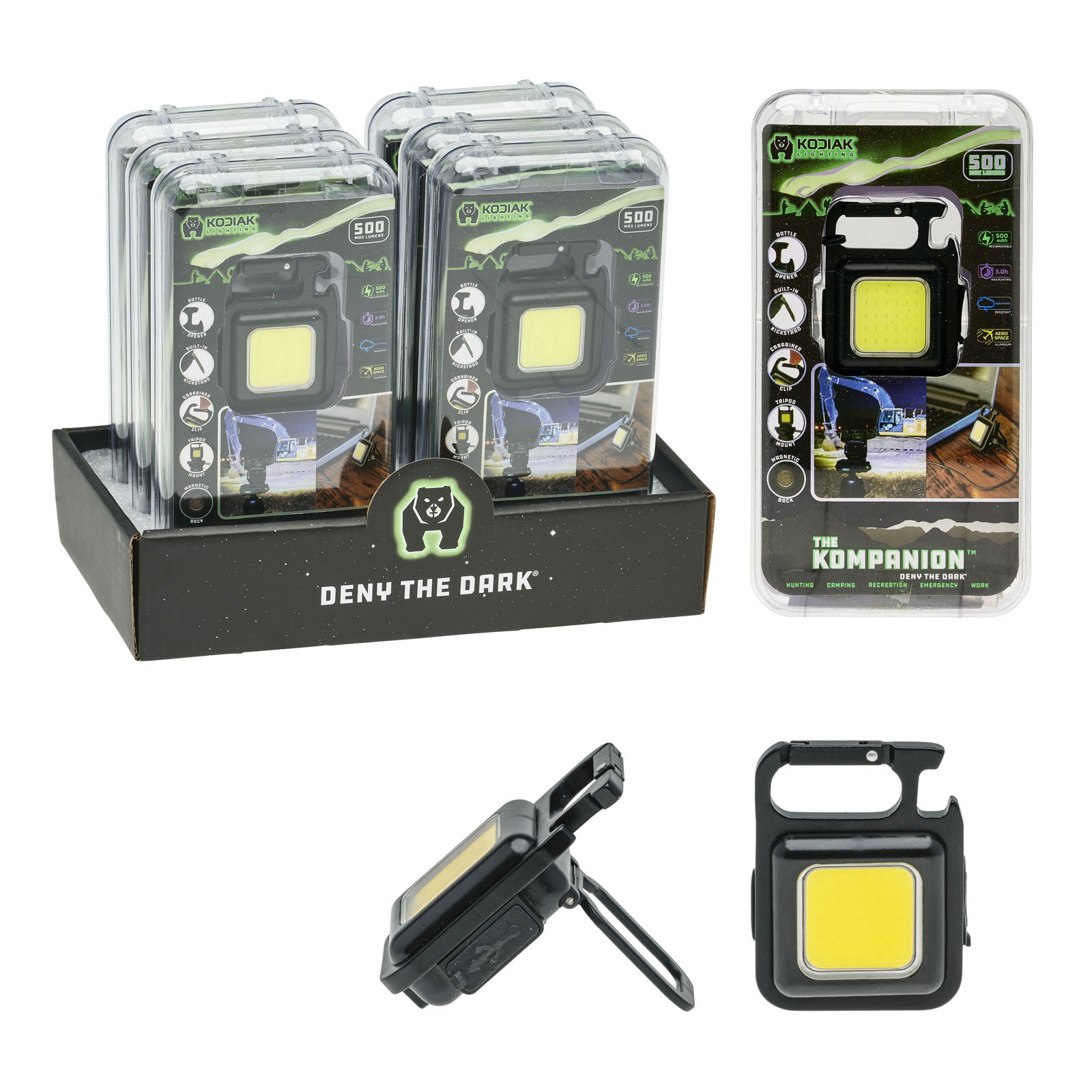 24419  - Kodiak® Kompanion 500 Lumen Rechargeable Aluminum Work Light 227