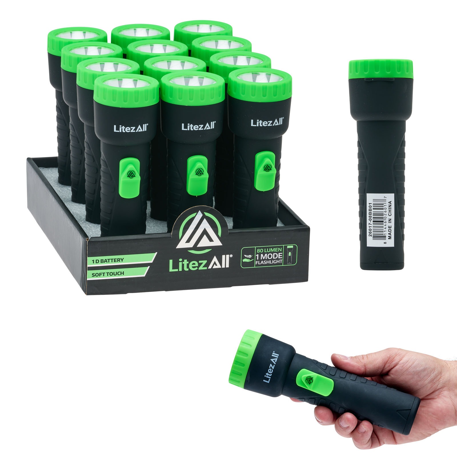 26017  - LitezAll Everyday Flashlight with D Battery 271