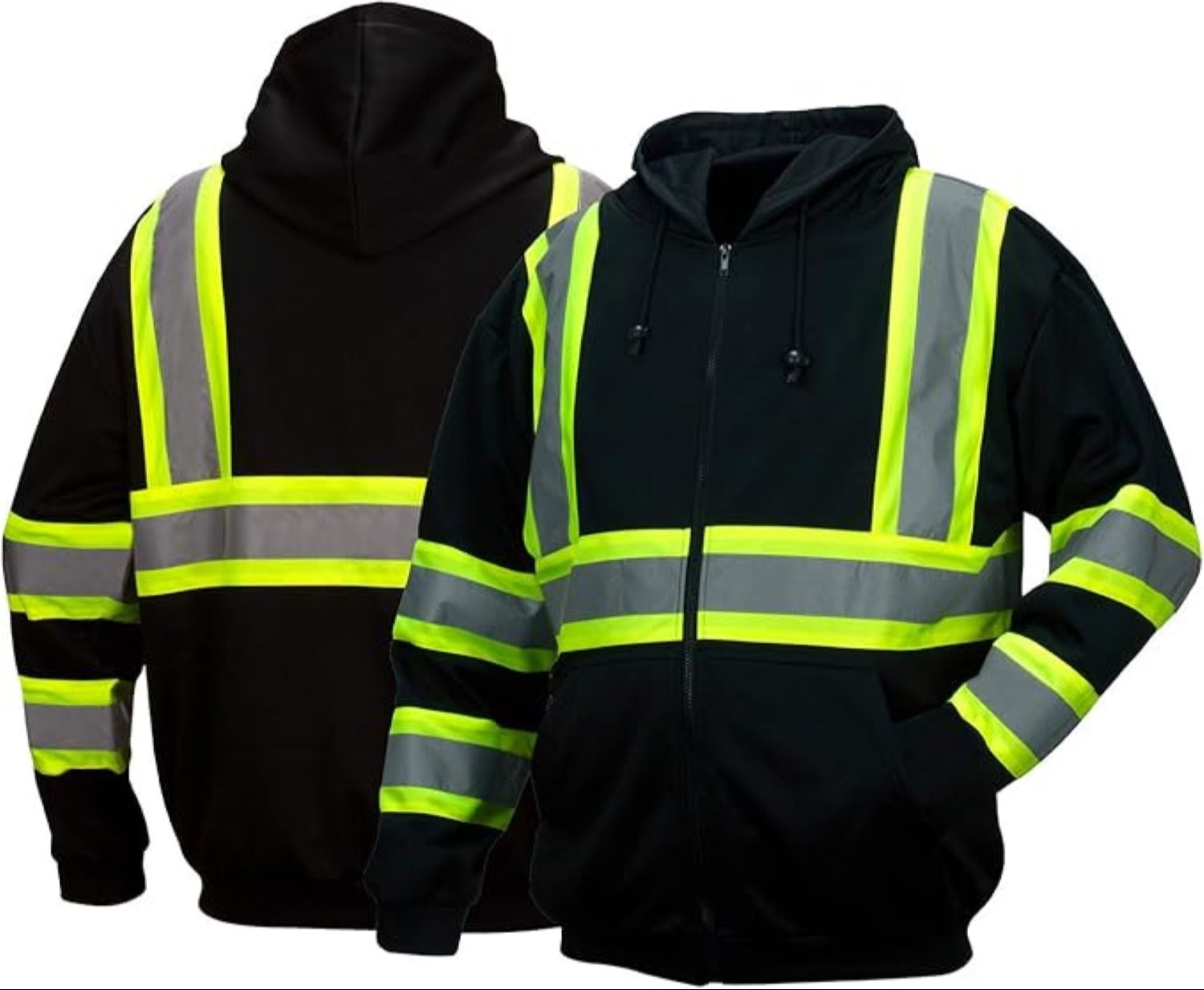 Renegade Sportswear Men’s High Viz Class 3 Heavy Weight Zipper Hoodie 28