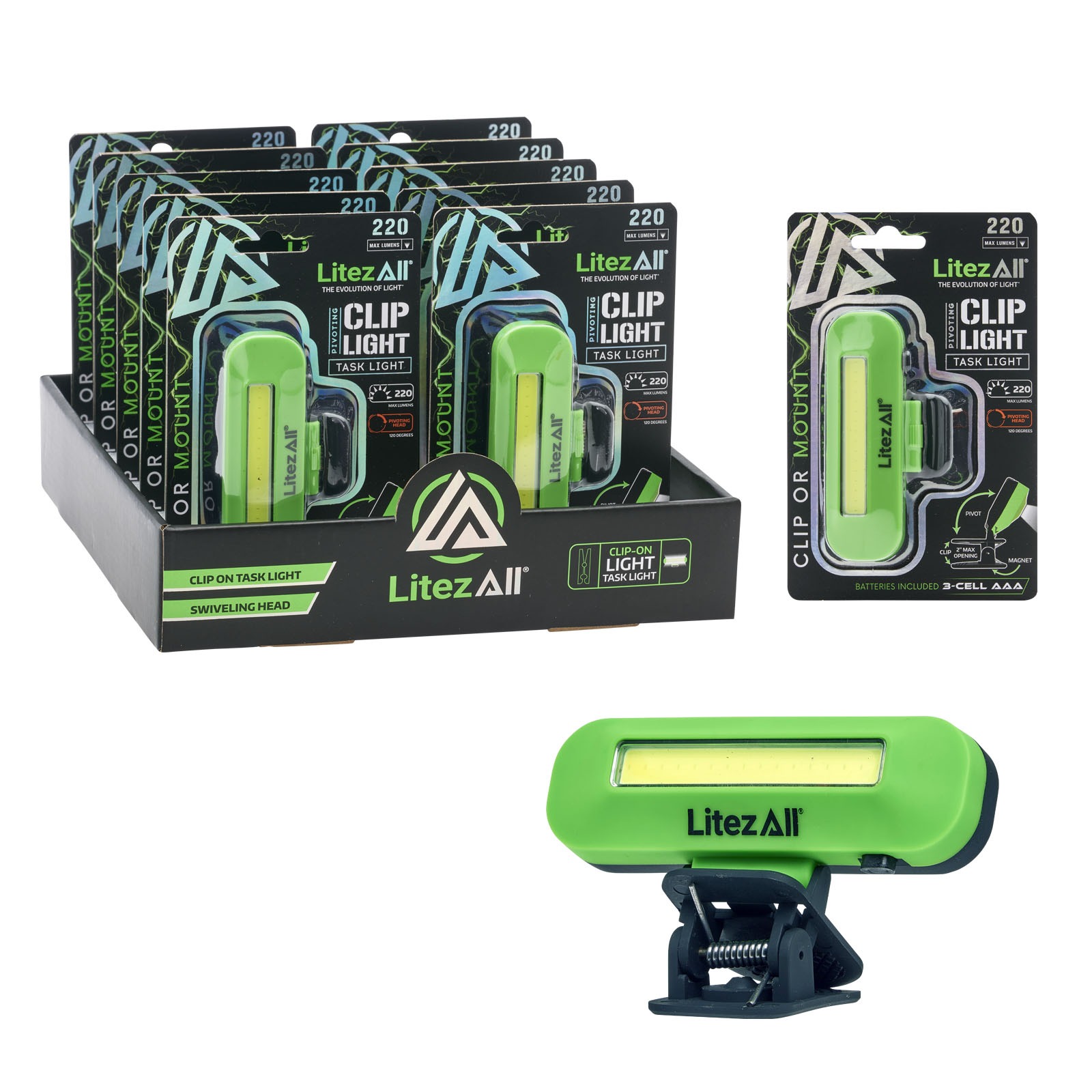 26116  - LitezAll LED Clip-on Work Light 296