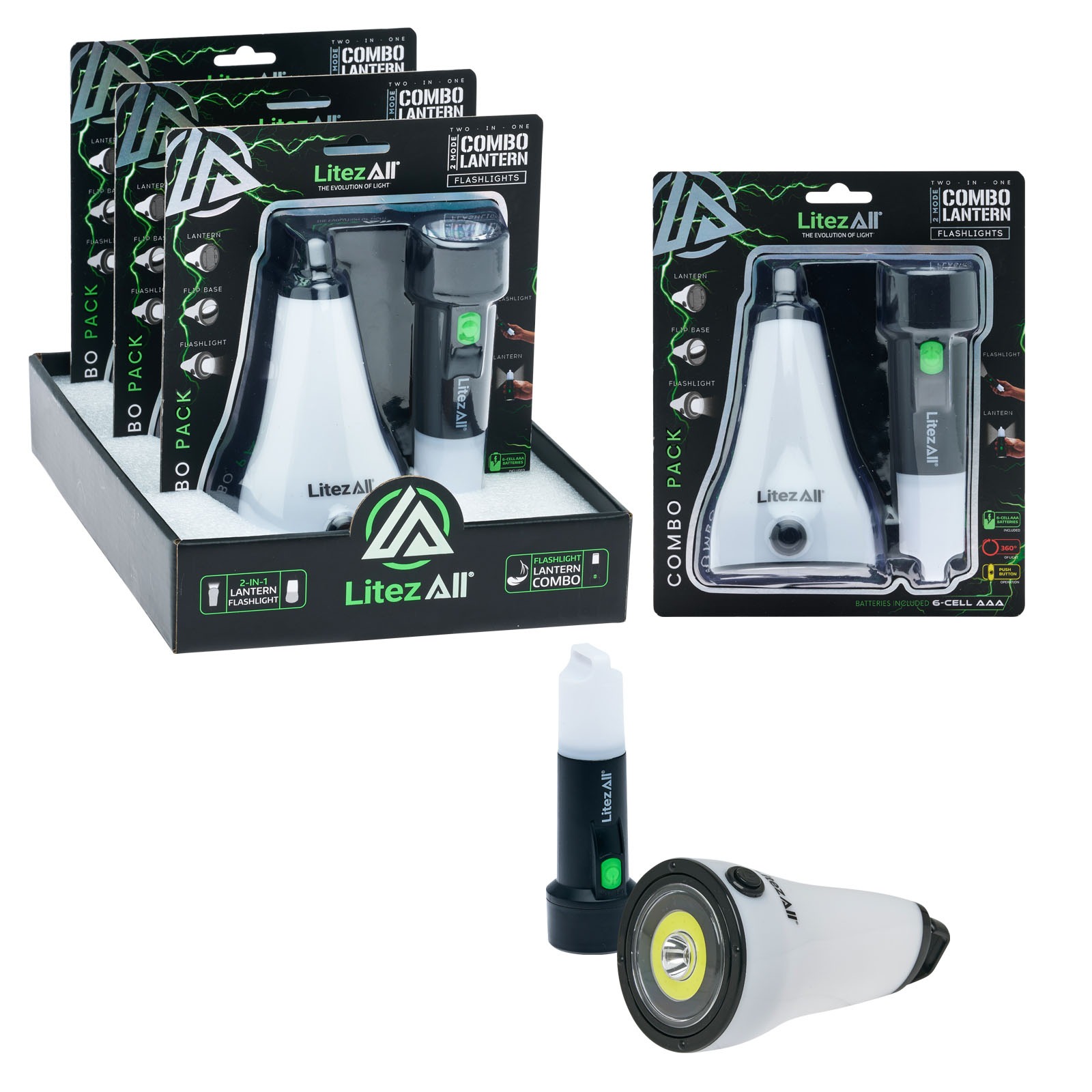 26307  - LitezAll Combo Lantern and Flashlight Combo 2 Pack 333