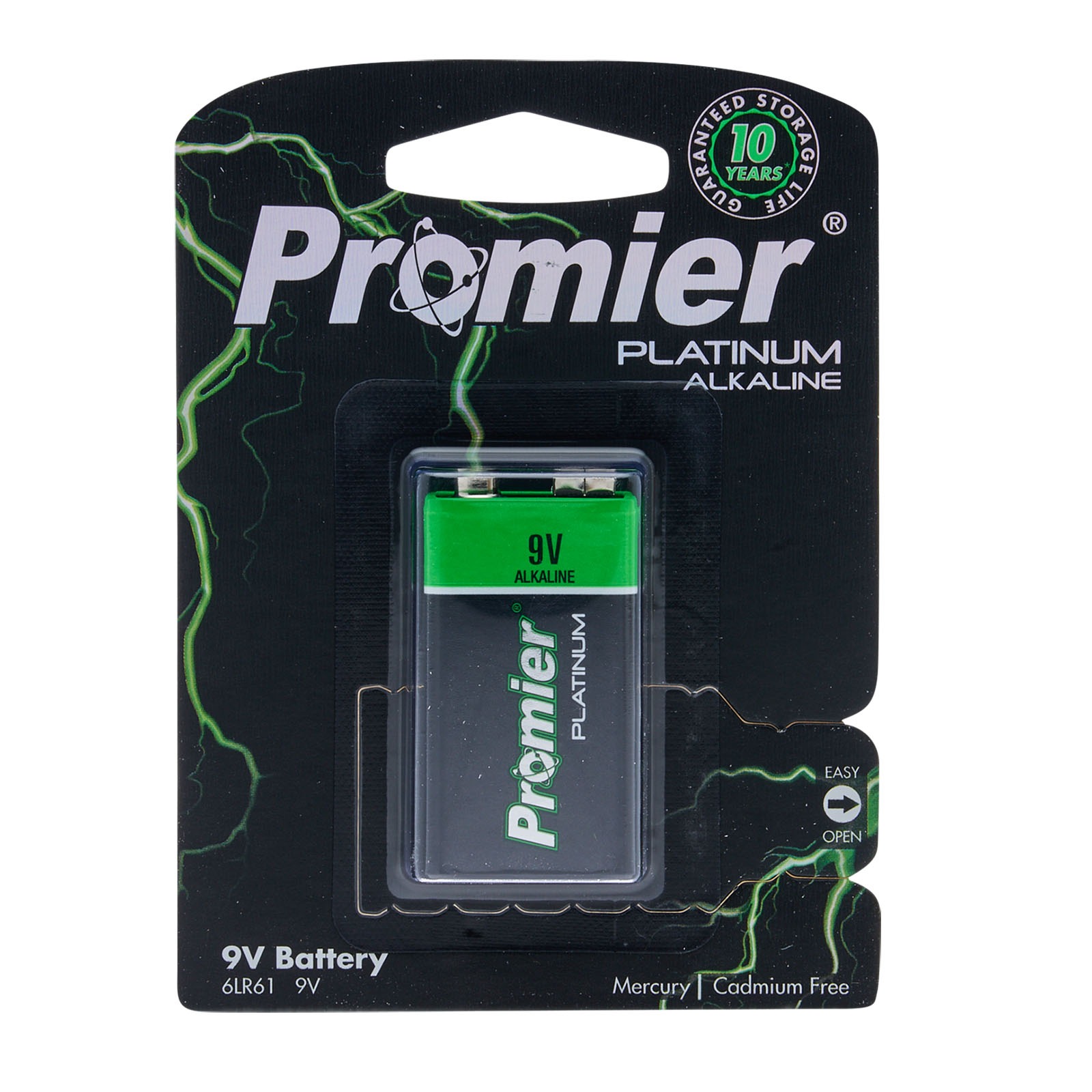21906-12/48  - Promier Premium 9 Volt Alkaline Battery 340