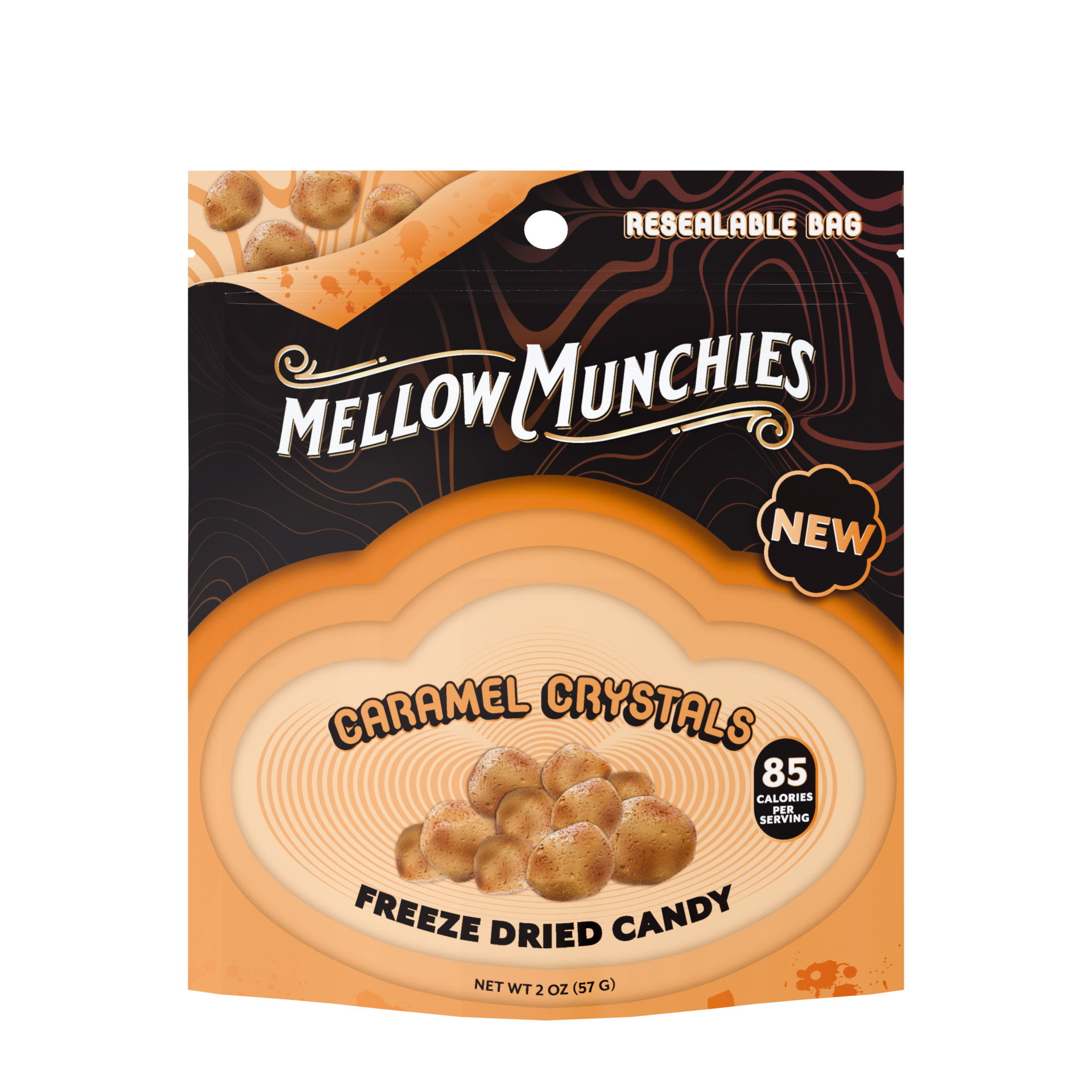 Mellow Munchies - Caramel Crystals Freeze Dried Candy 36