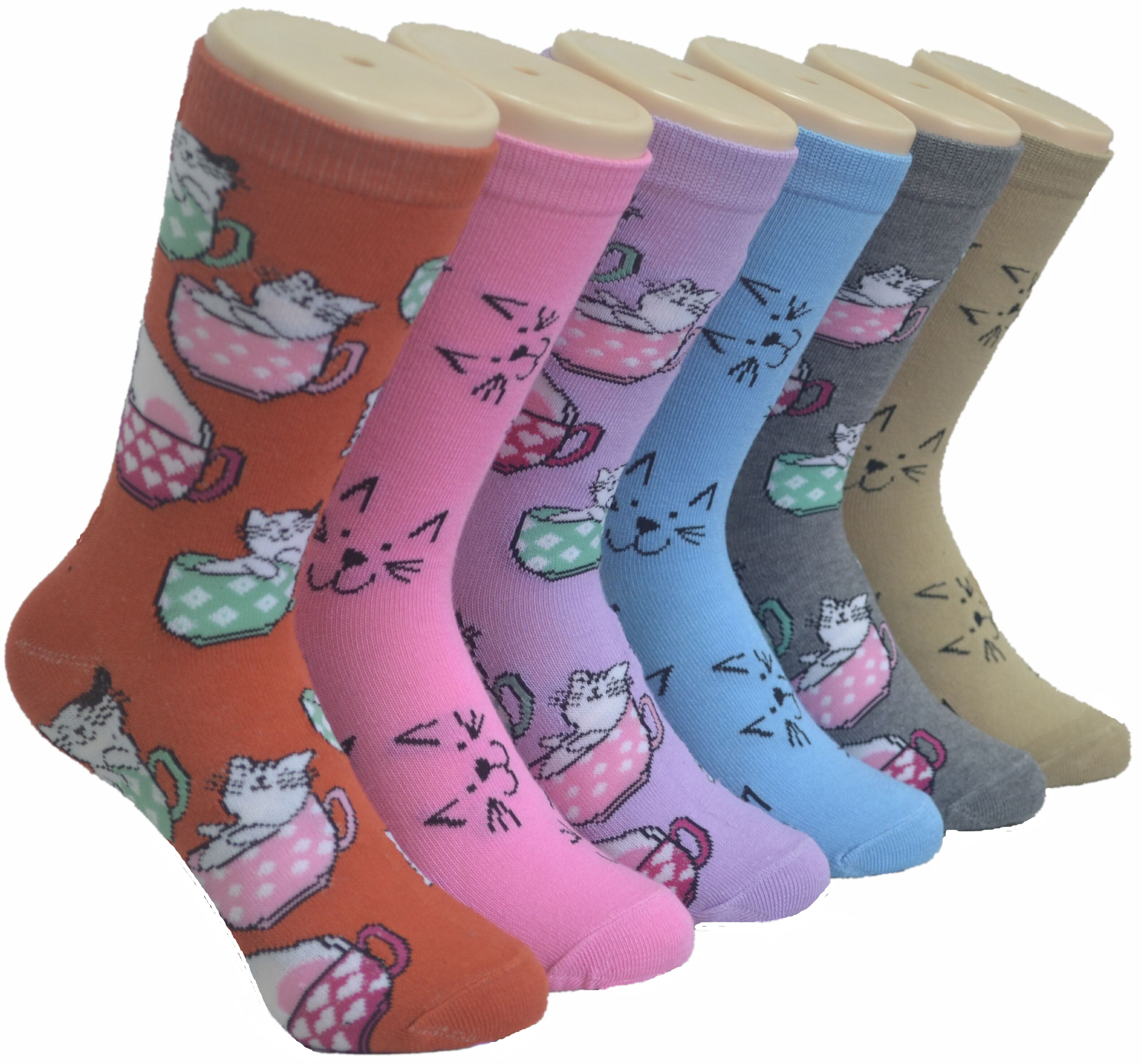 Women's Cats in Cups Socks 415