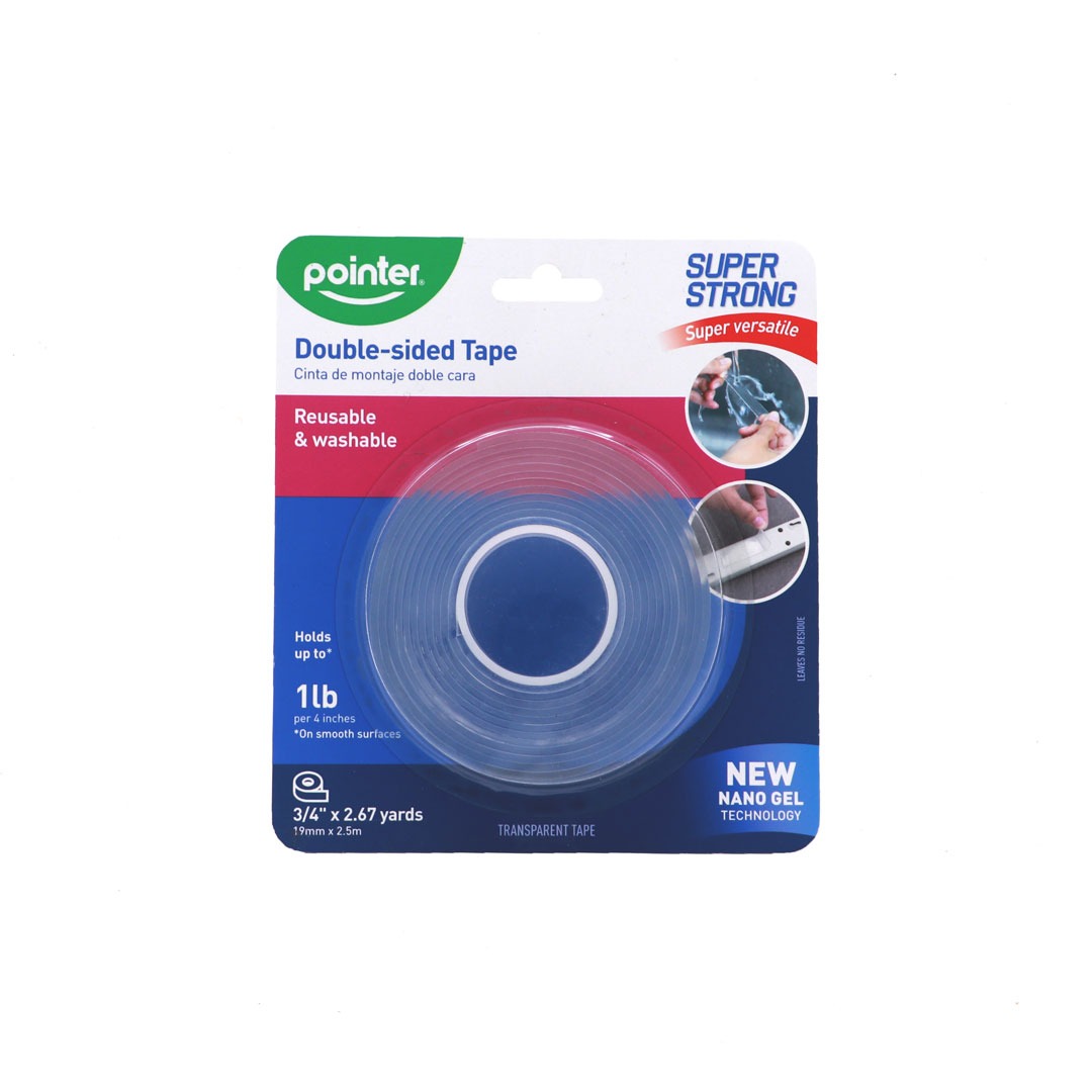 DOUBLE-SIDED GEL TAPE 0.75"X8FT, 1 ROLL 504