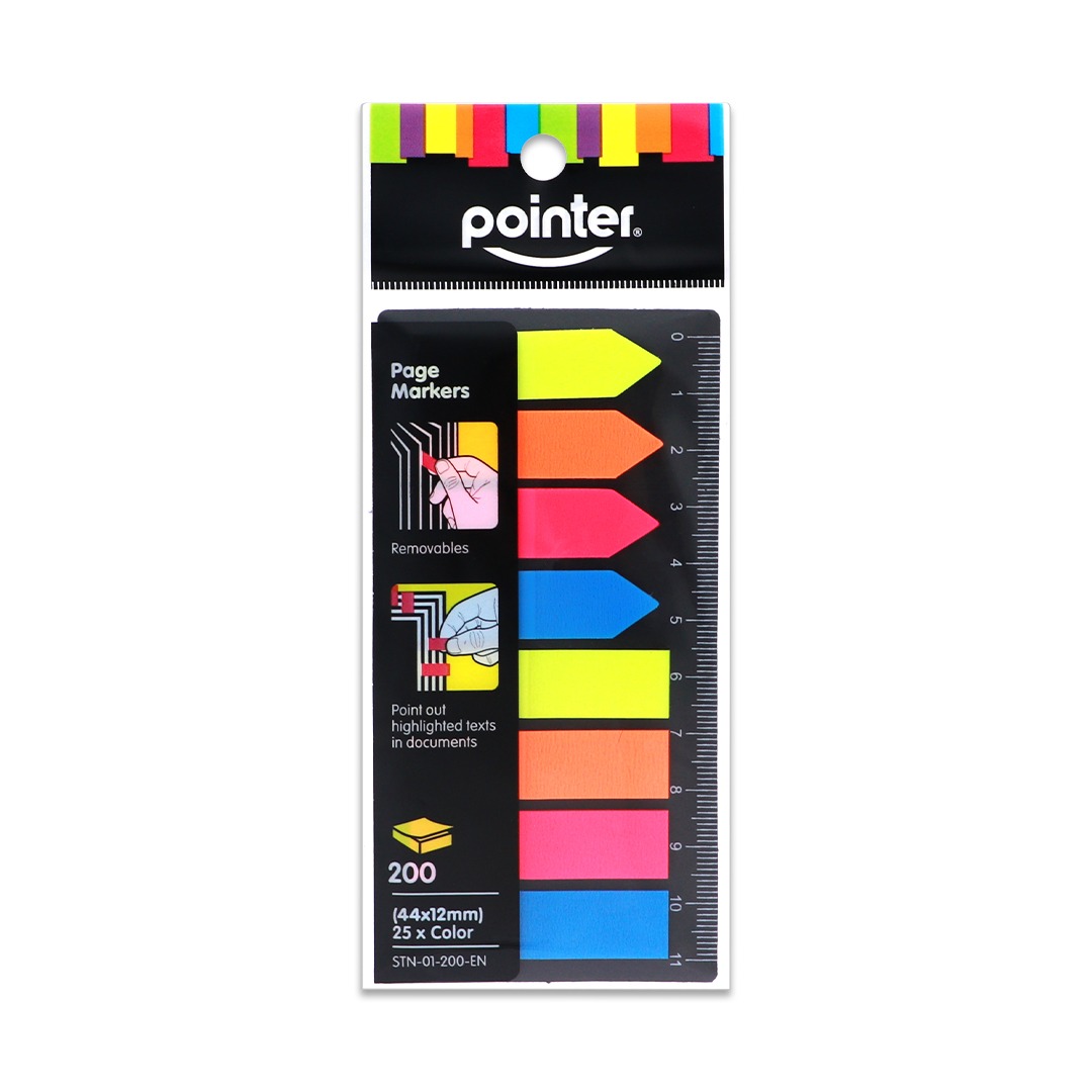 INDEX/ARROW STICKY PAGE MARKERS TABS IN  4 COLORS , SET OF  200 SHEETS 521