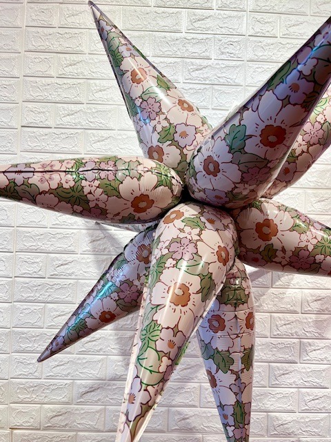40 inch Floral Print Starburst 557