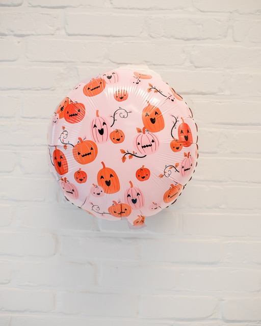 18 Round Inch Pumpkin Face Balloon 562