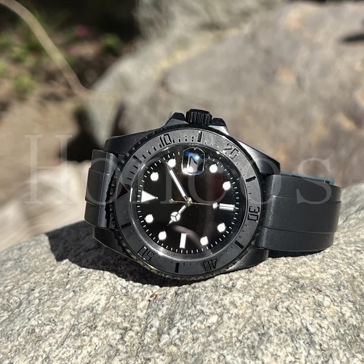 Black Submariner Style MODS Watch 742