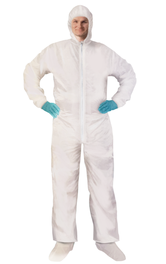 BASIC DISPOSABLE COVERALLS BUY ONE GET ONE FREE AND FREE FREIGHT 860