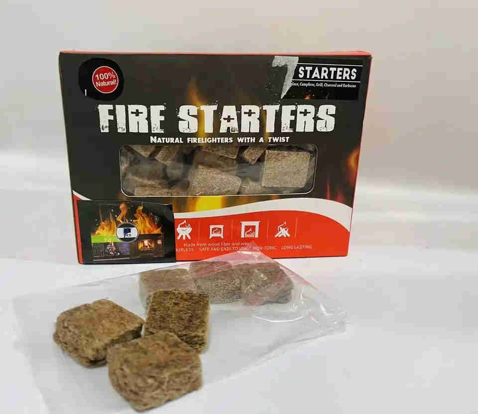 Brown Fire Starter Square BBQ 63