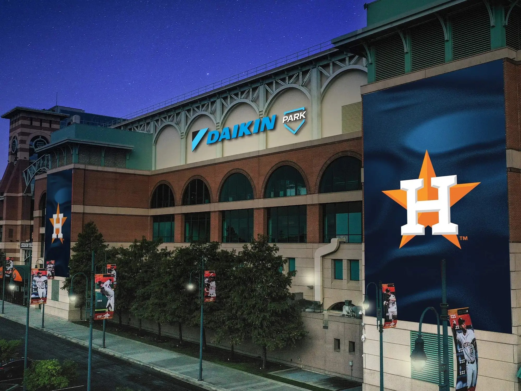 Daikin announced a 15-year naming-rights partnership to brand the Houston Astros home field as Daikin Park 48