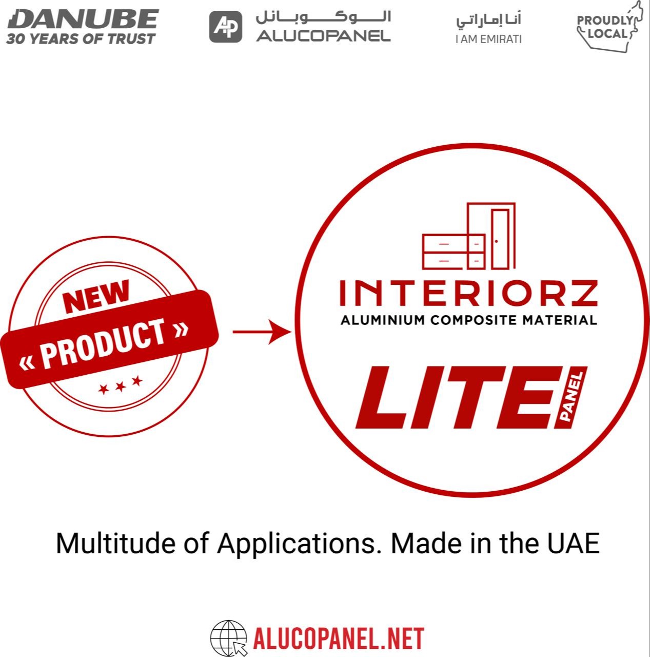 Interiorz Litepanel: 2mm-3mm Slim Aluminum Composite Panel for Kitchen Cabinets & Signage by Alucopanel Dubai 324