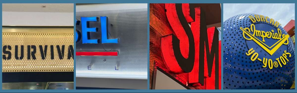 Perforated Metal Signage 90