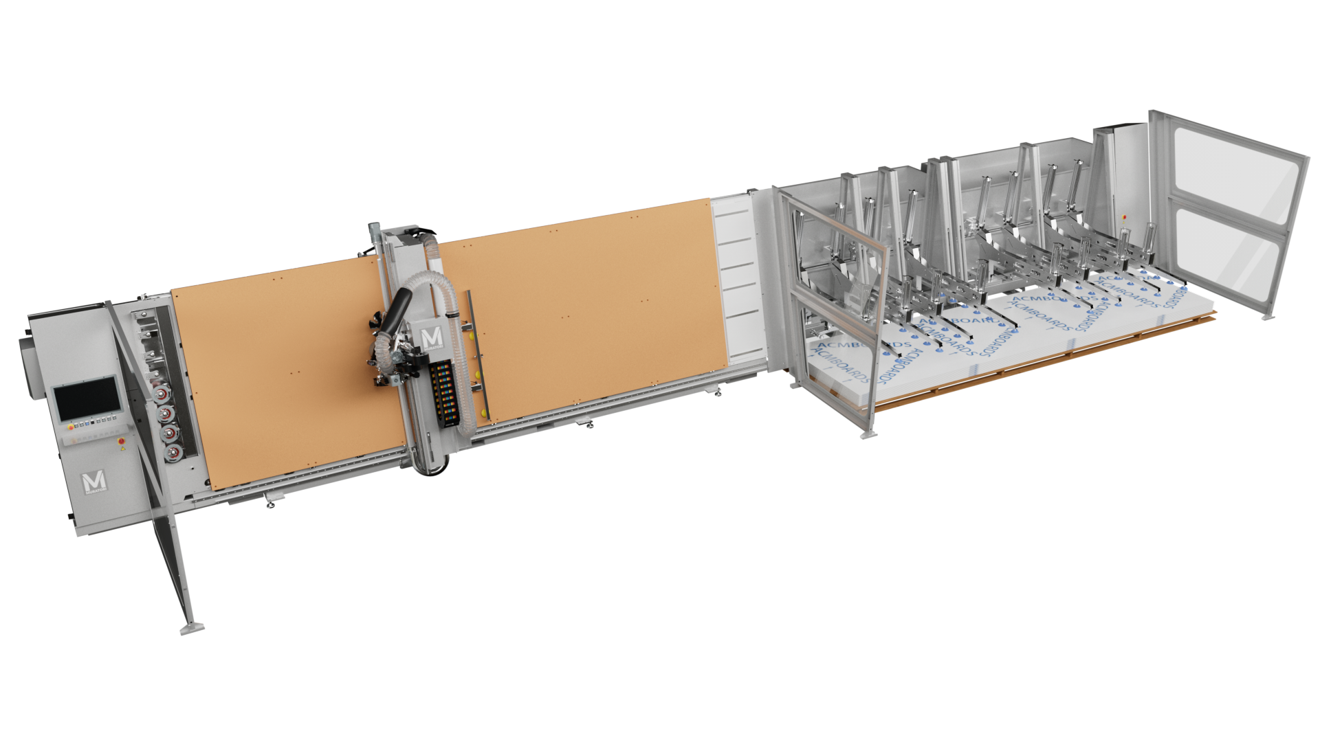 CNC Panel Router with a Vertical Table: 60% less floor space 242