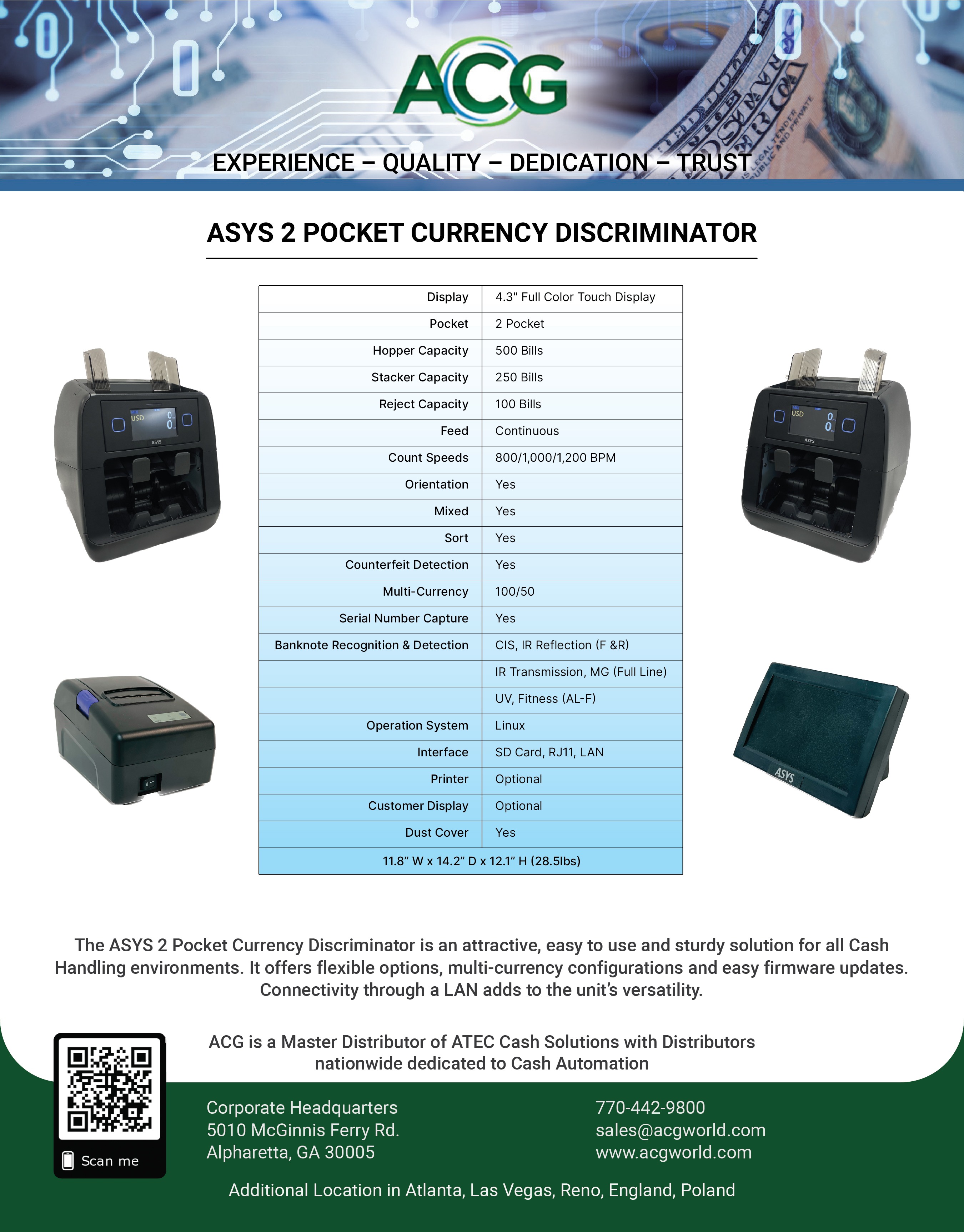 ASYS Currency Discriminator 219