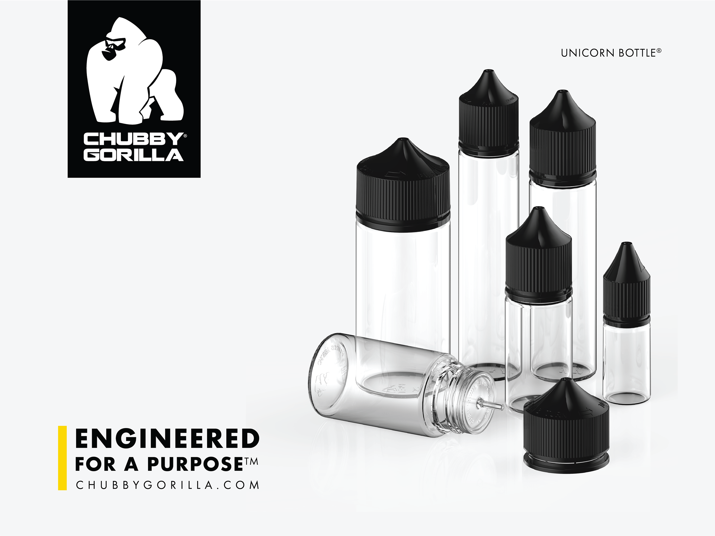 CHUBBY GORILLA - UNICORN BOTTLE - Child-Resistant Packaging Solutions 101