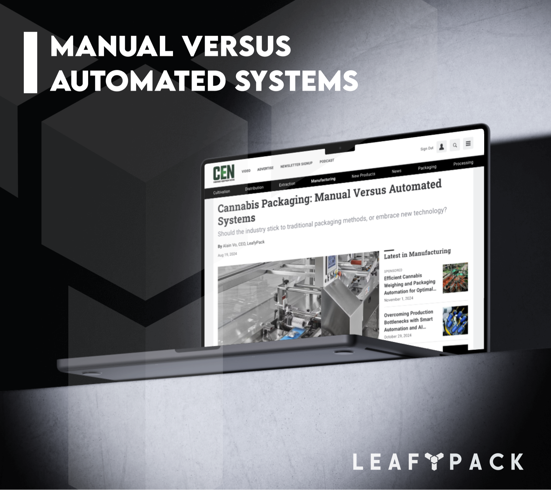 Cannabis Packaging: Manual Versus Automated Systems 287