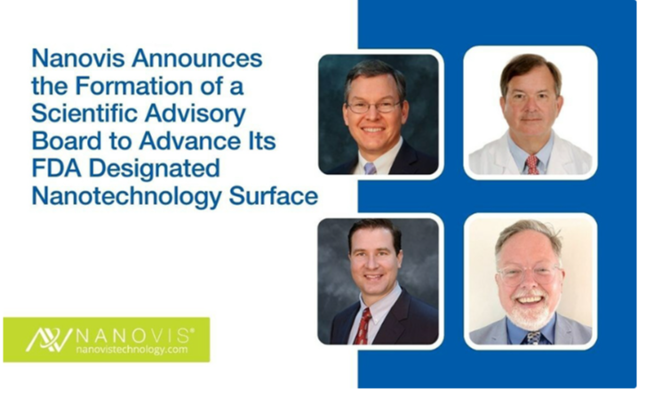 Nanovis Announces Formation of Scientific Advisory Board to Advance FDA Designated Nanotechnology Surface 200