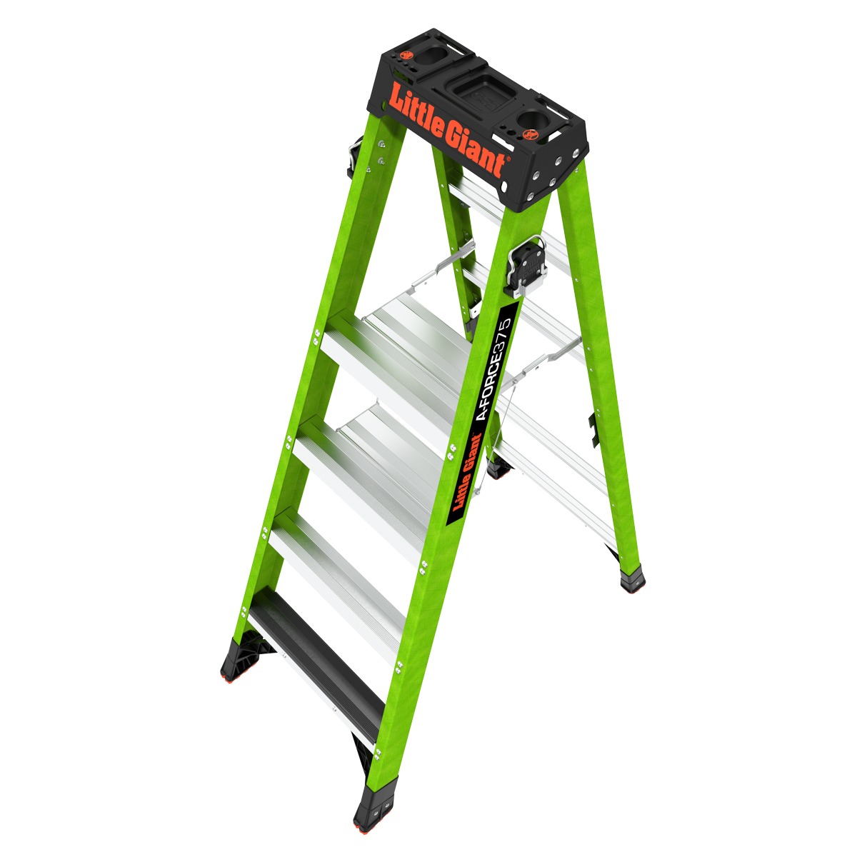 A-FORCE375, ANSI Type IAA - 375 lbs. Rated, Fiberglass A-frame Ladder available in 4', 6', 8', 10' & 12' Models 512