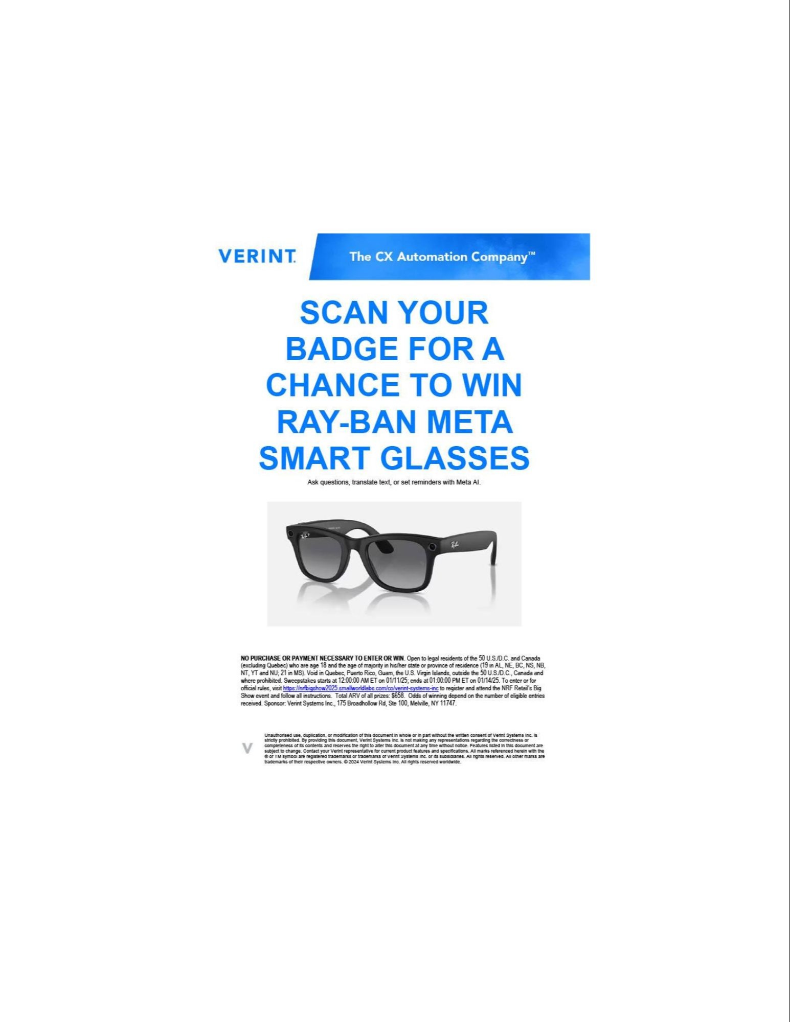 Win A Pair of Ray-Ban Meta Smart Glasses 1600