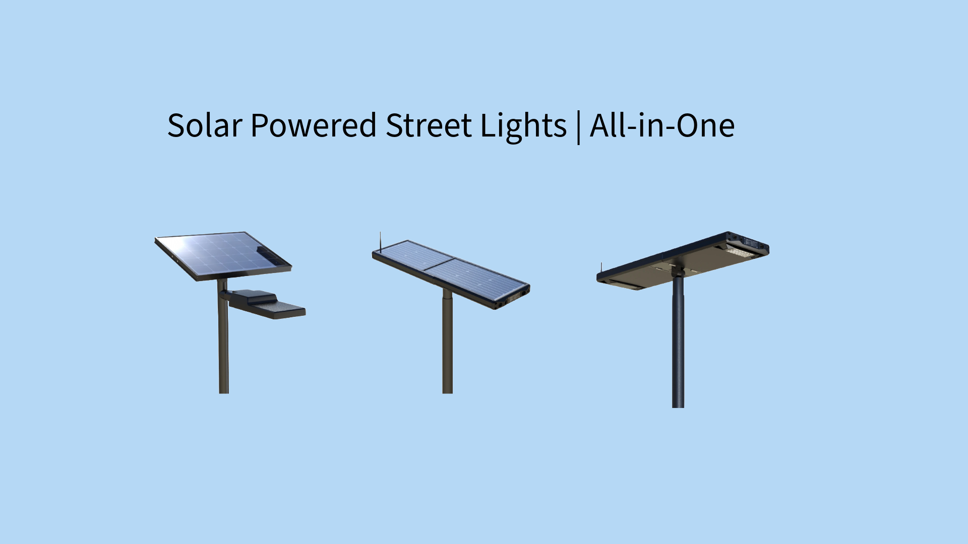 Solar Powered Street Lights | All-in-One 413