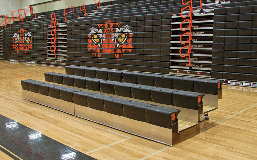 The next generation in portable bleacher seating is MAXAM 1™ 435