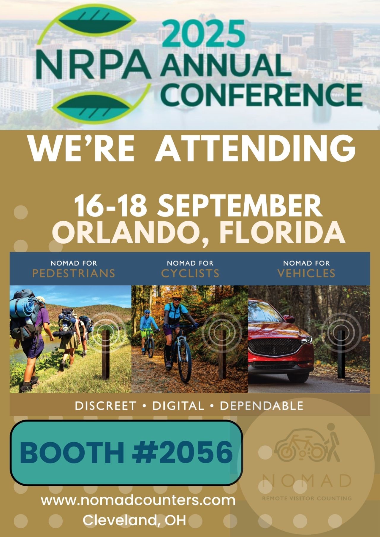 NEW TO US. Make your visitors count !  Ohio based Nomad Counters launch their visitor monitoring counters range in US at NRPA 2025. 510