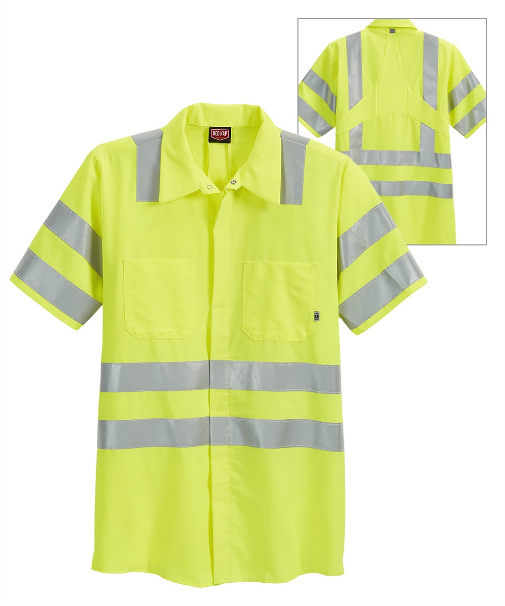 MIMIX Short Sleeve High Visibility Ripstop Shirt 252