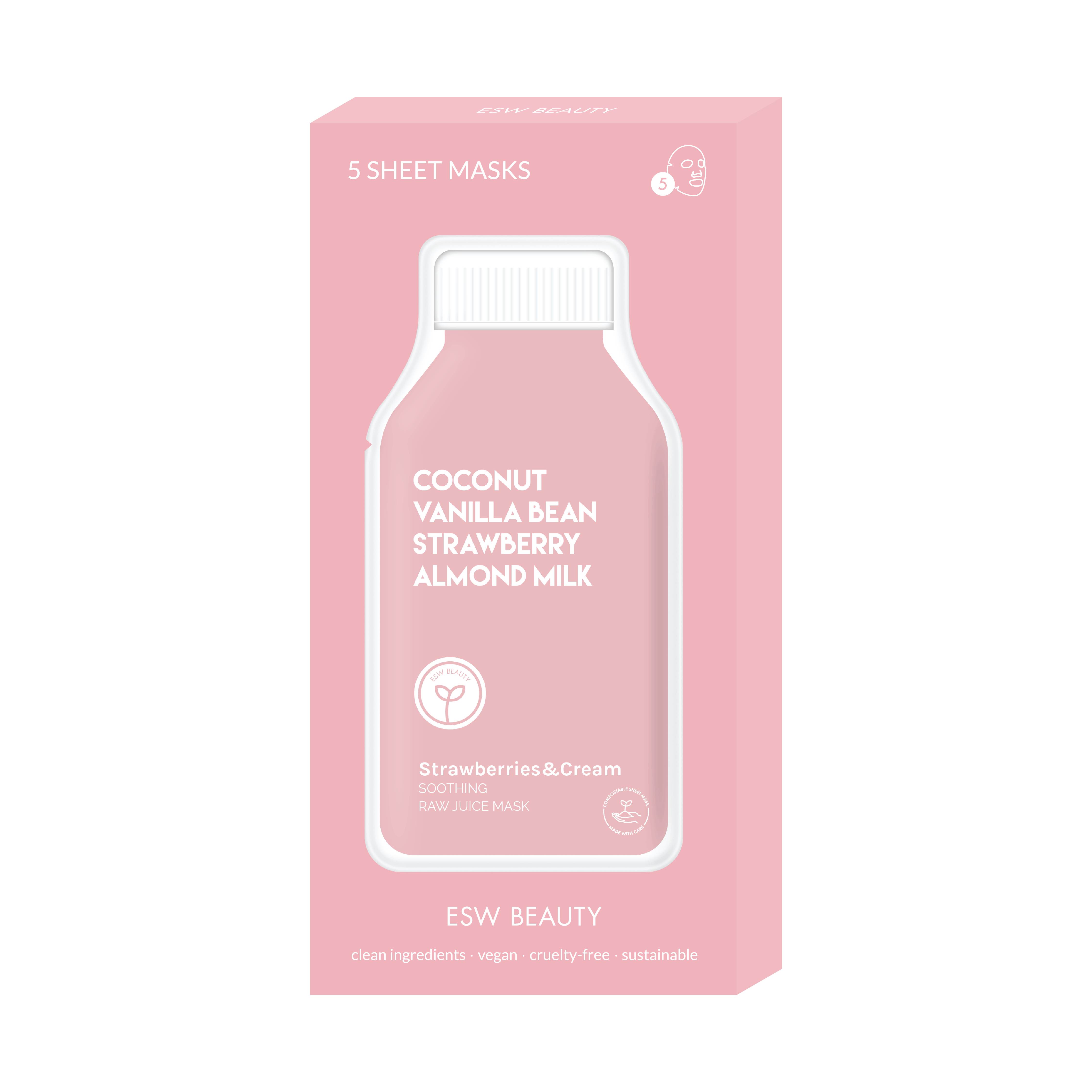 Strawberries & Cream Soothing Raw Juice Mask Box 4902