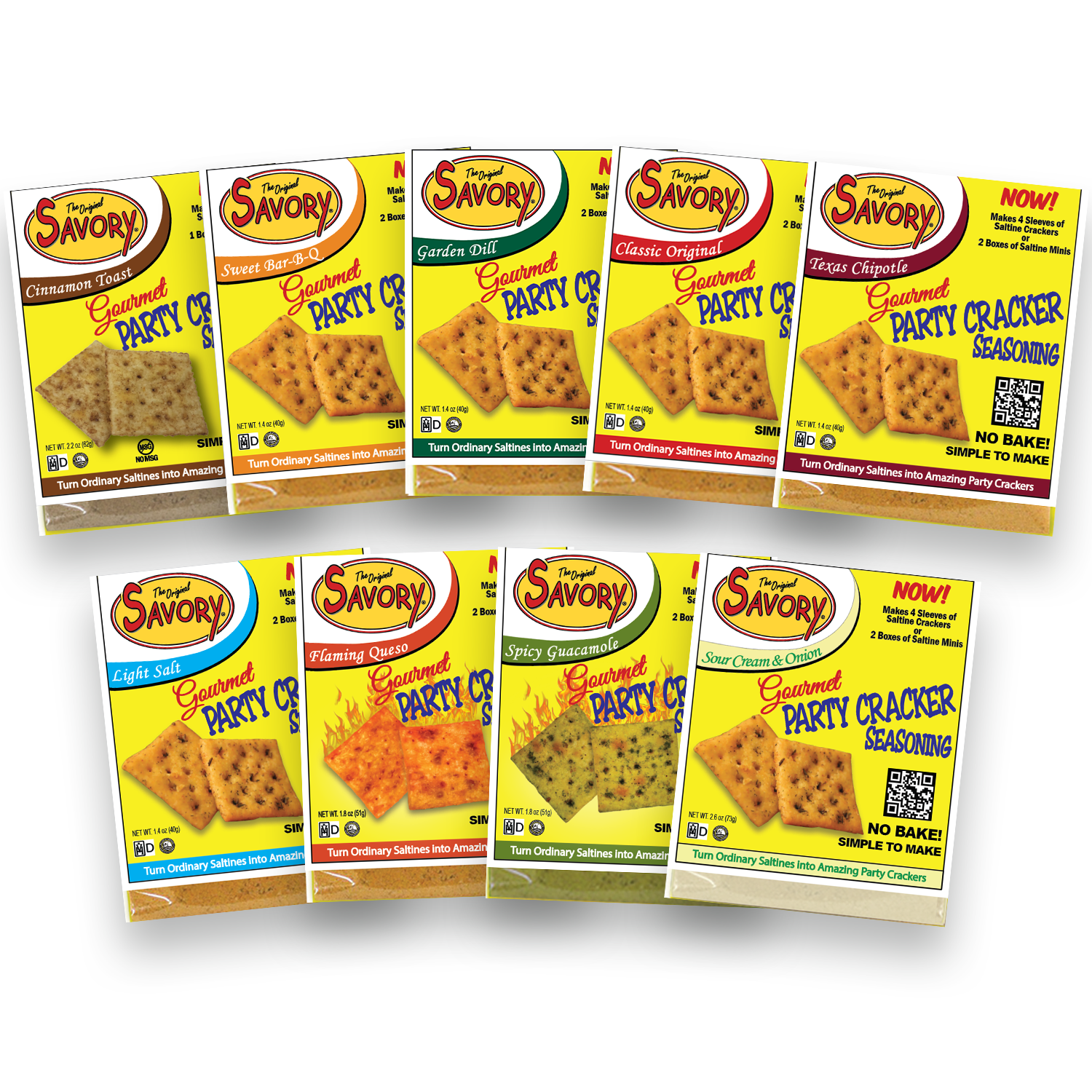 Savory Fine Foods Saltine Seasoning in 9 Flavors. Savor the Flavor! 29