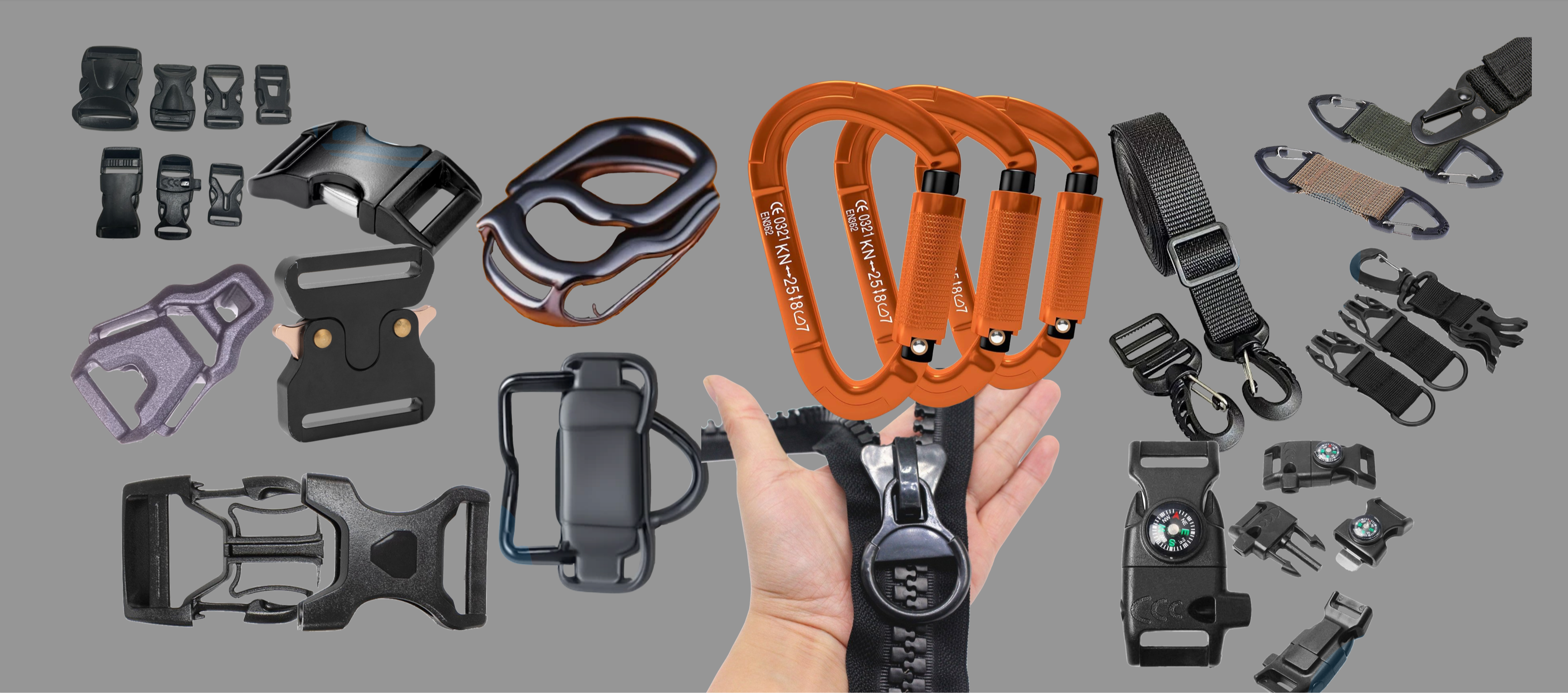 Buckles, Hooks, Zippers & Sraps for Surfboard & Kayak Backpacks AND for our Ultra-Lightweight Backpacks & Duffels 126