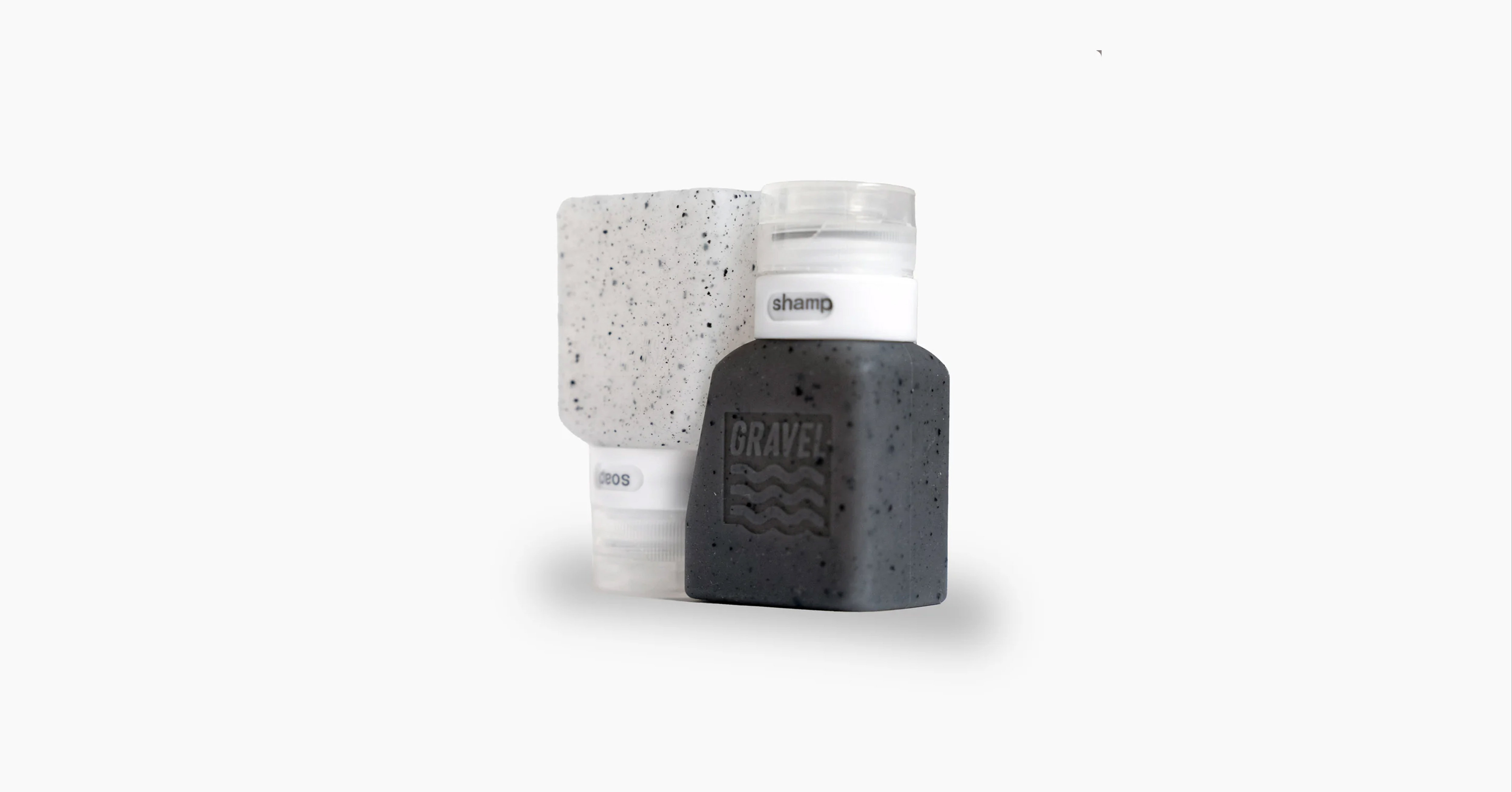 Travel Bottles For Liquids 3oz (89 ml) (Two Pack) | Clear & Gray 1003