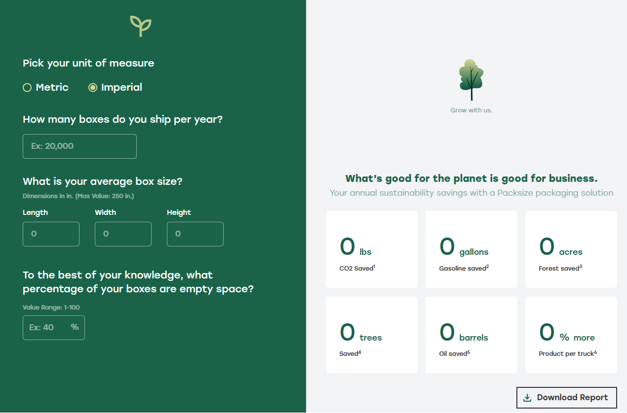 Calculate your Packaging Sustainability 299