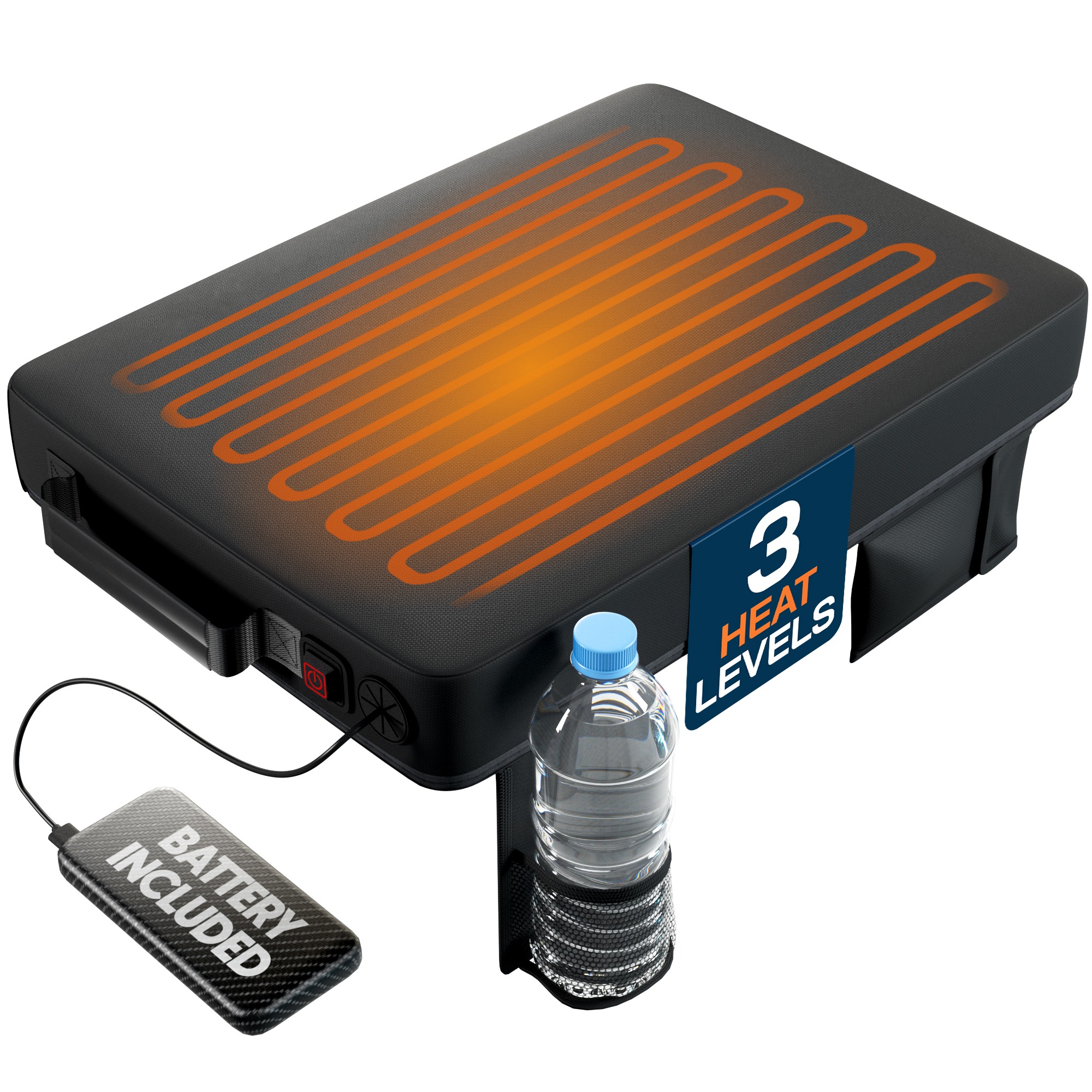 Heated Stadium Cushion with Pockets 341