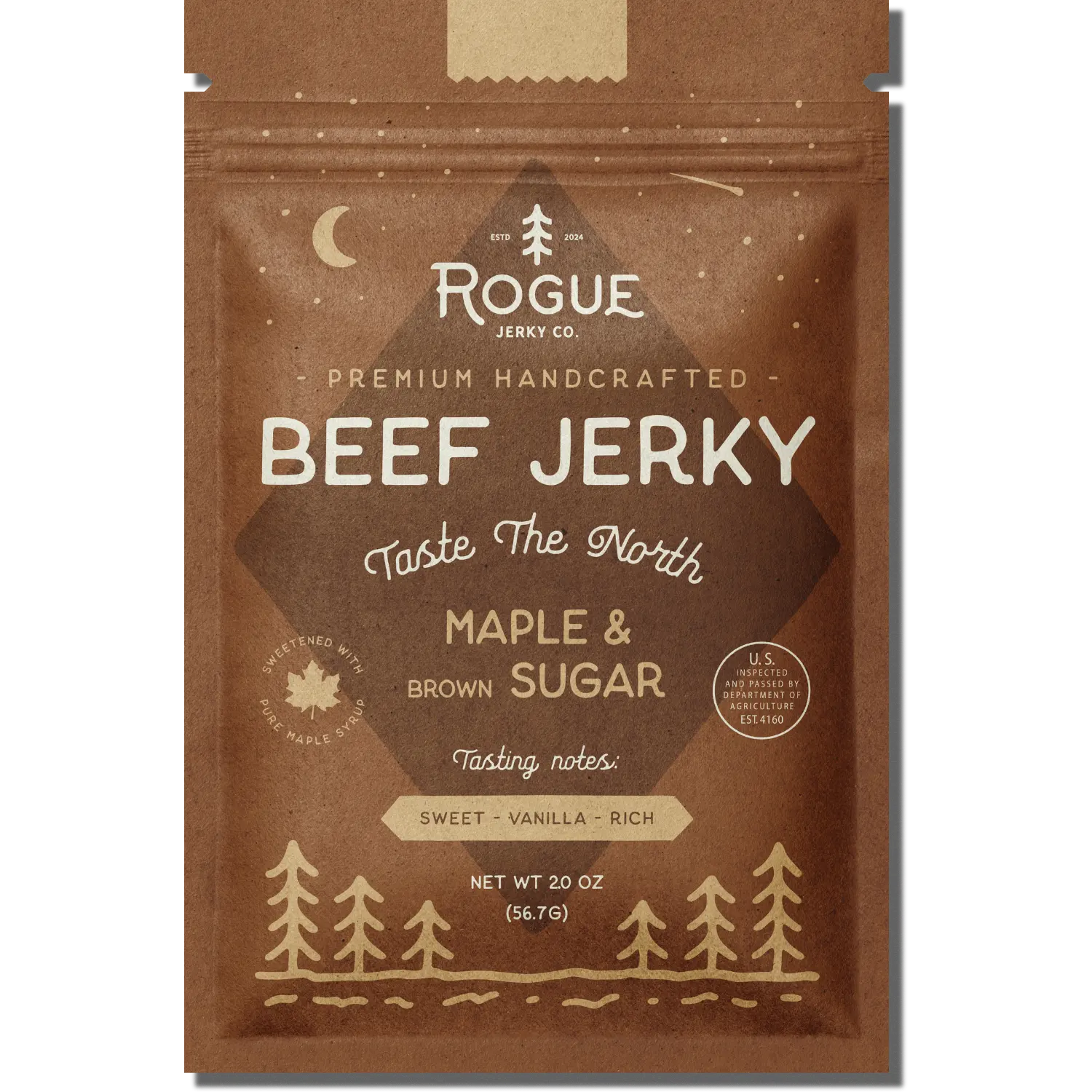 Rogue Jerky Co. Maple & Brown Sugar Beef Jerky 675