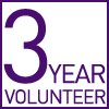 3 Year Volunteer
