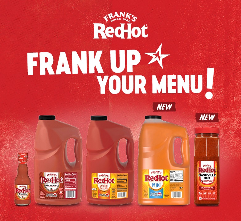 Introducing NEW! Frank’s RedHot® Mild Wings Sauce and Nashville Hot Seasoning 107