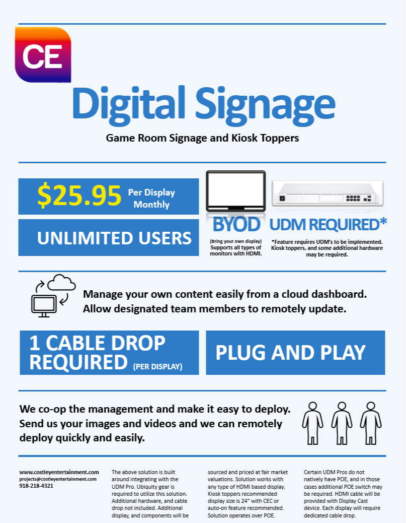 New Digital Menu Board Solution 185