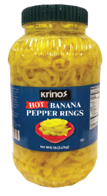 Hot Banana Pepper Rings for Pizza Topping 226