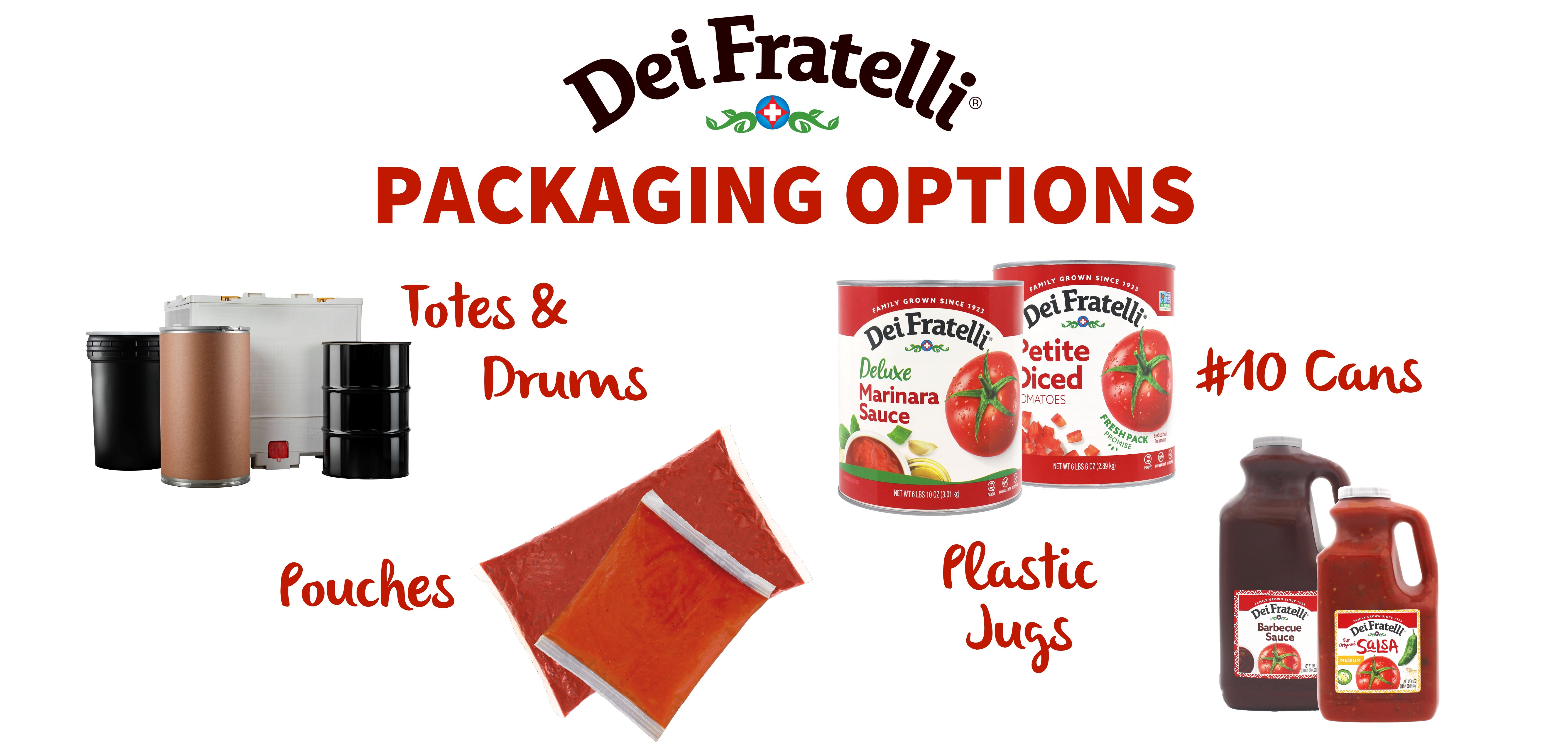 Dei Fratelli: Our Packaging Options 437