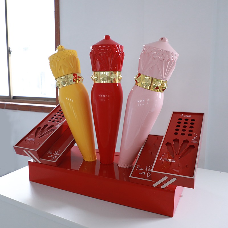 Acrylic Cosmetics Displays Stand Creative Stone Window Props 140