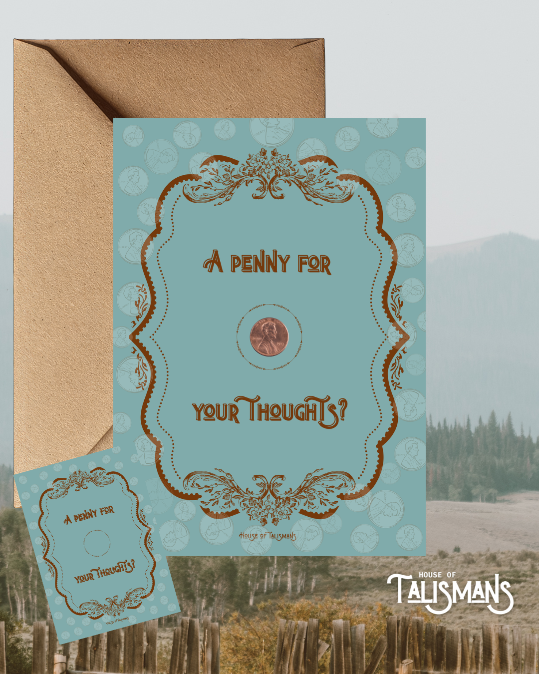 A Penny For Your Thoughts Greeting Card 26