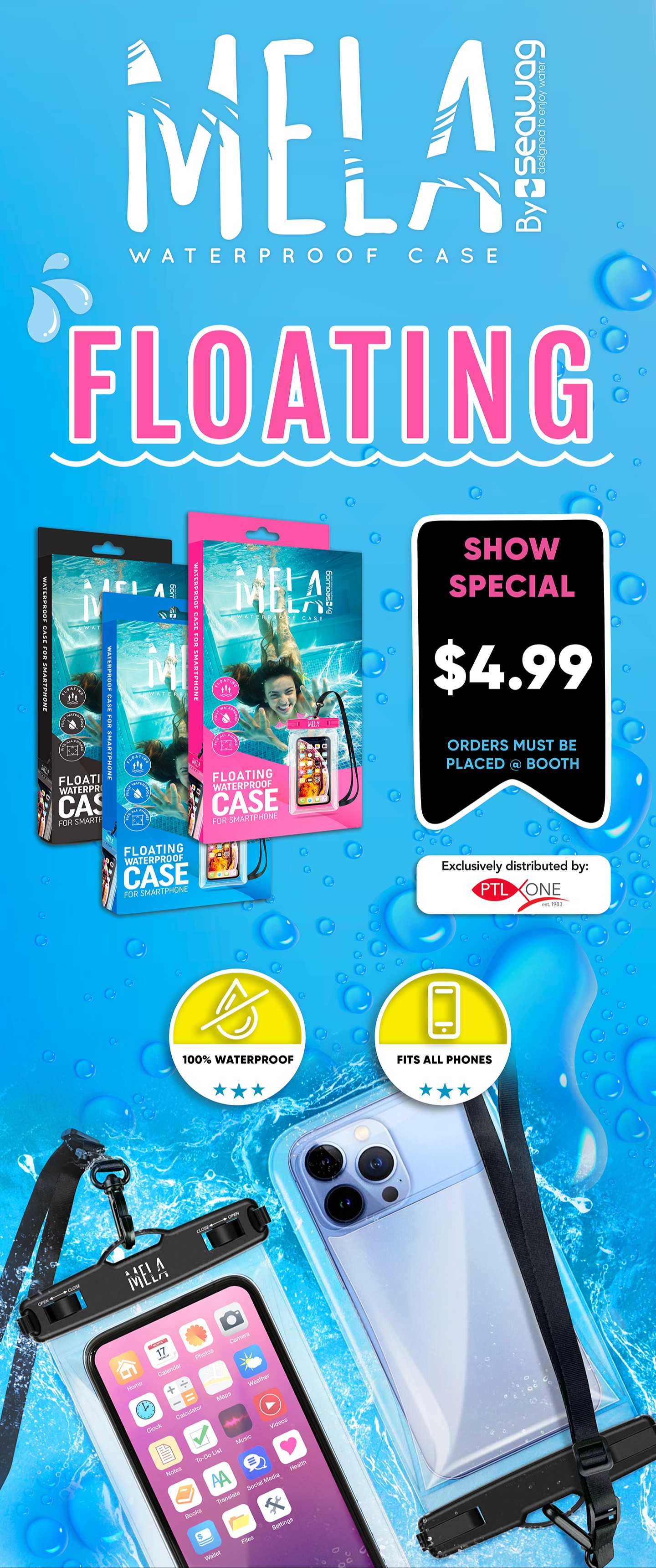 MELA - FLOATING & 100% WATERPROOF PHONE CASE 278