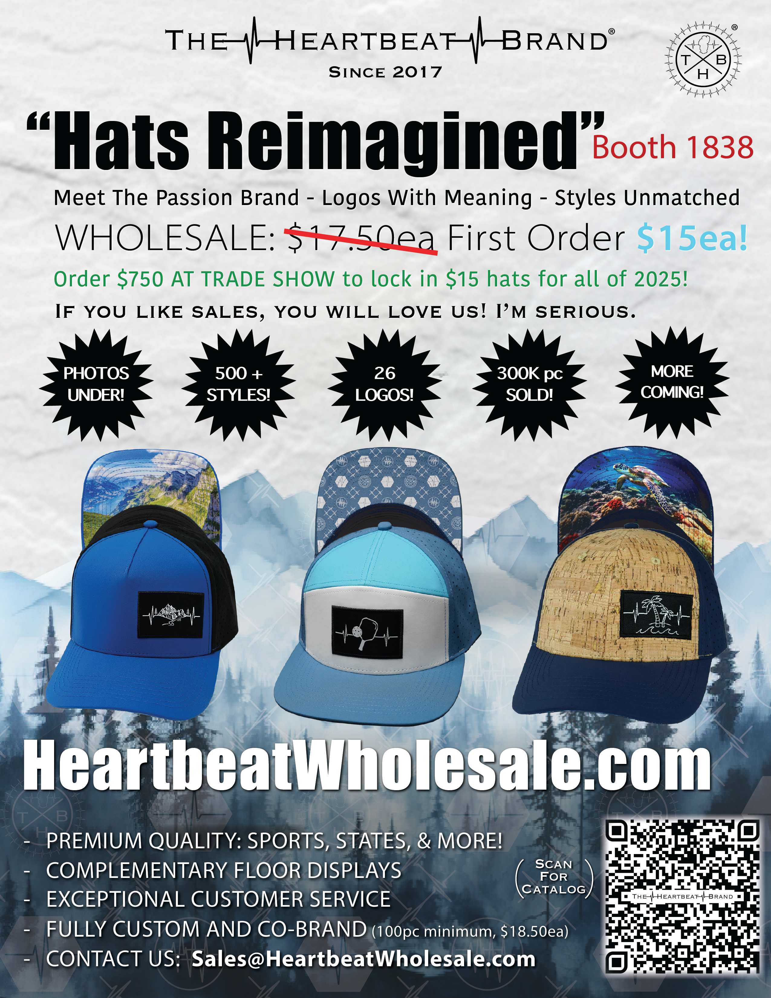 $15 Premium Hats! Usually $17.50 307