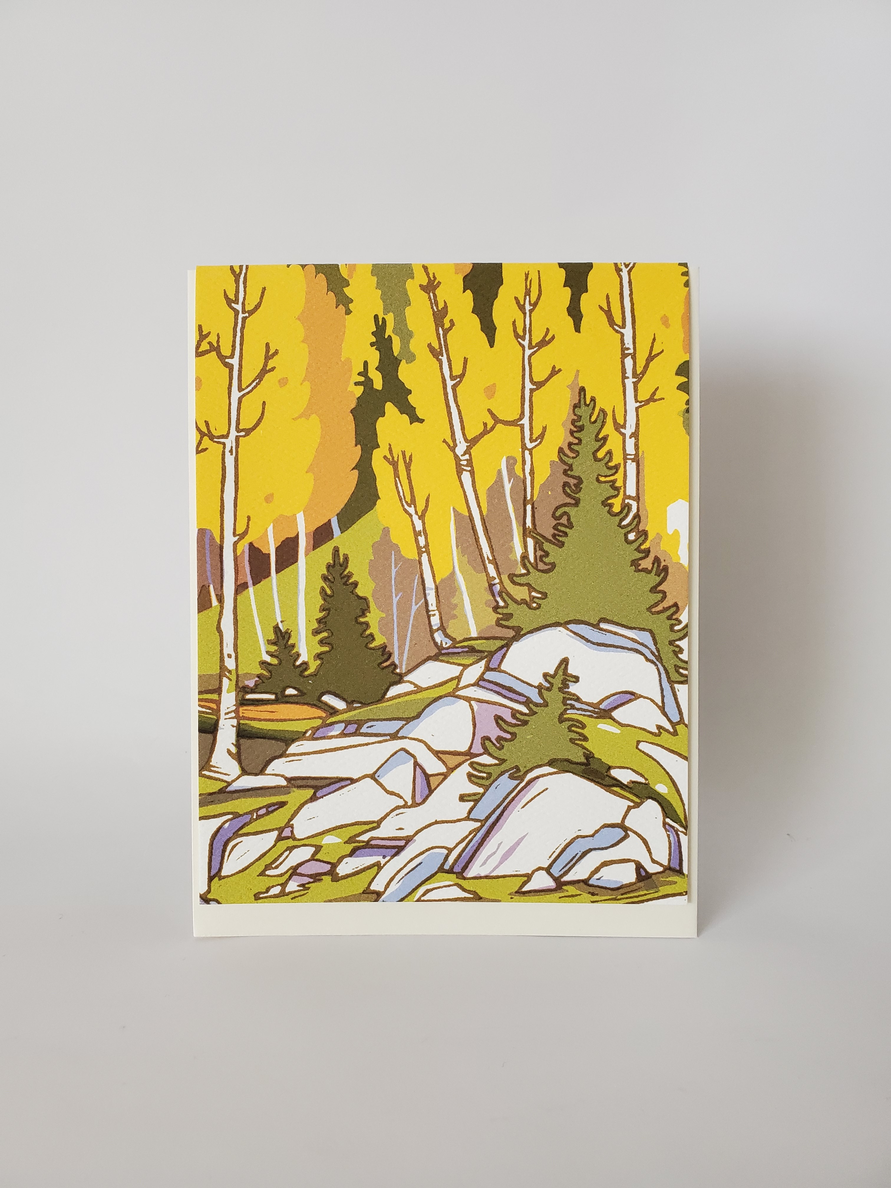 Aspen Blank Note Card 1061