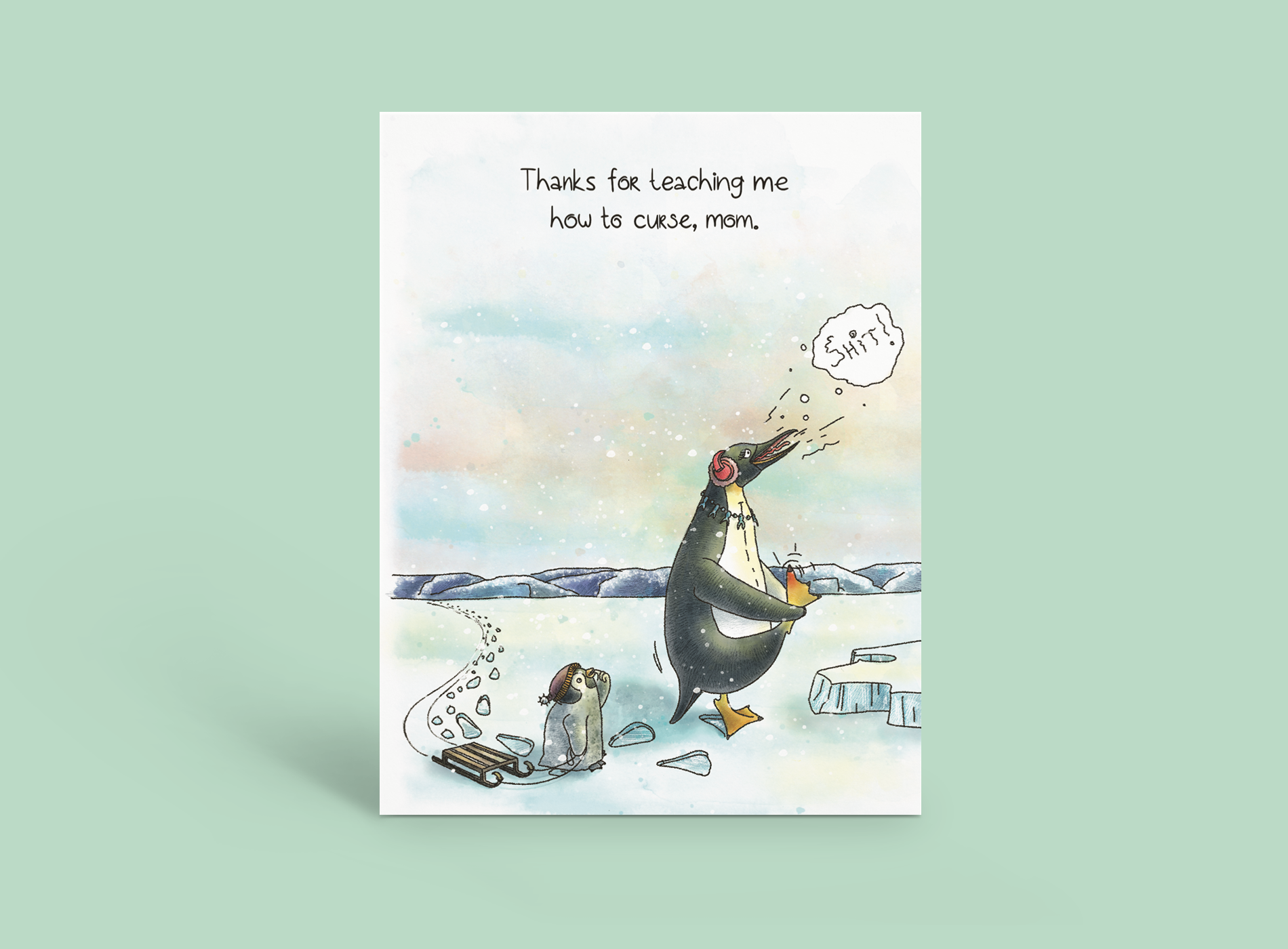 Life Lessons - Funny Irreverent Mother's Day Card 810